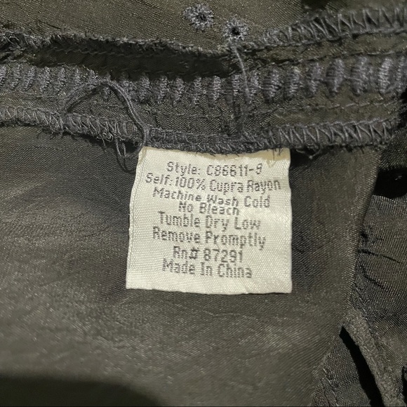 Johnny Was Eyelet embroidered blouse - black - Picture 7 of 7